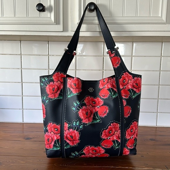 nanette lepore Athena Shoulder Bag - Navy Rose - Picture 1 of 16
